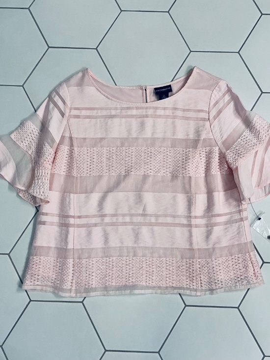 Liz Claiborne Tops - Liz Claiborne Light Pink Bell Sleeve Top, Size L, NWOT